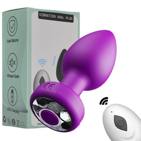 Vibrating Anal Plug With Remote