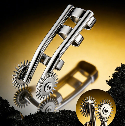 Champ Stainless Steel Dual Pinwheel Finger Roller