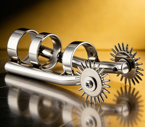 Champ Stainless Steel Dual Pinwheel Finger Roller