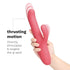 Le Wand Thrust Rechargeable Thrusting Rabbit Vibrator with Rotating Beads