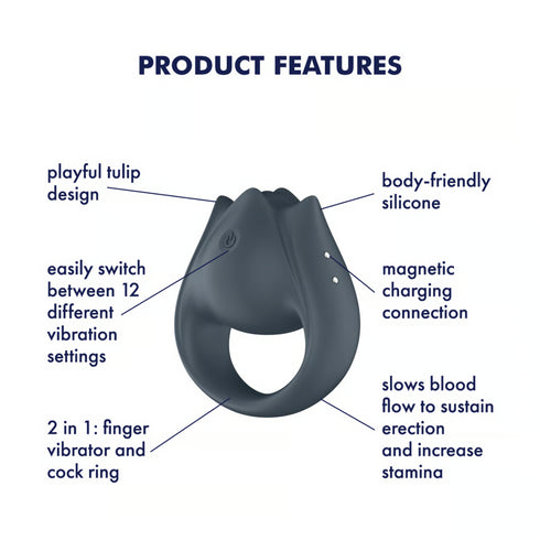 Satisfyer Perfect Pair 2 - Finger Vibrator and Cock Ring in one