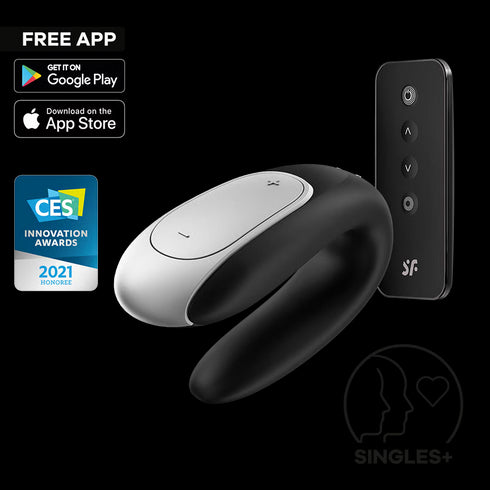 Satisfyer Double Fun Partner Vibrator with Connect App