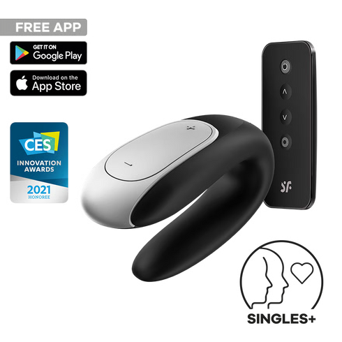 Satisfyer Double Fun Partner Vibrator with Connect App