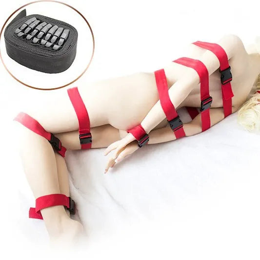 Crimson Vixen Full Body Adjustable Bondage Restraint Strap Set