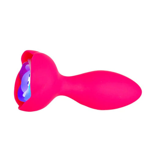M'lady Light Up Rotating Silicone Rechargeable Anal Plug