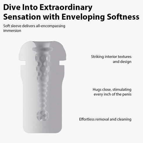 Svakom Sam Neo 2 Pro Interactive Heating Sucking and Vibrating Masturbator - Dark Blue