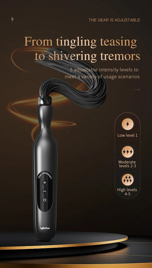 Roomfun Punishment Electric Buzzing Stimulation Whip