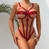 YOUR HIGHNESS Scarlet Obsession Strappy Bodysuit
