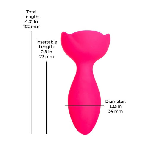 M'lady Light Up Rotating Silicone Rechargeable Anal Plug