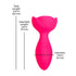 M'lady Light Up Rotating Silicone Rechargeable Anal Plug