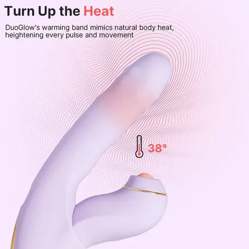 SVAKOM DuoGlow Thrusting Beaded Vibrator with Pulsating Stimulator