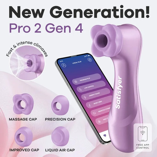Satisfyer Pro 2 Generation 4 - App Controlled Air Pulse Clitoral Stimulator