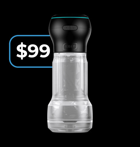 Feel by KIIROO Pocket Stroker Crystal and PowerBlow Combo Clear