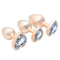 Lovendur LoveGlow Heart Gem Anal Plug Set of 3