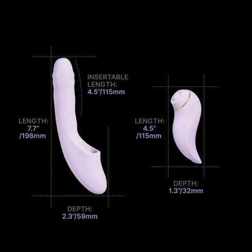 SVAKOM DuoGlow Thrusting Beaded Vibrator with Pulsating Stimulator