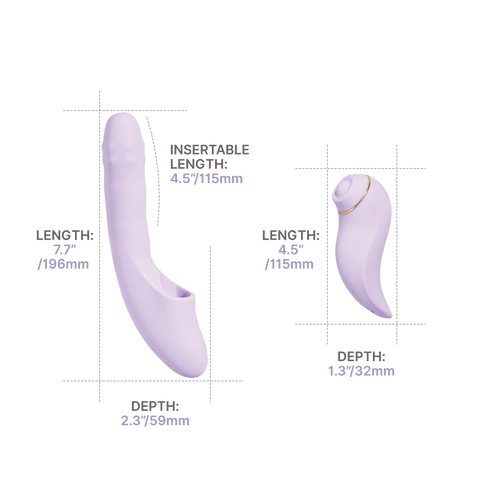 SVAKOM DuoGlow Thrusting Beaded Vibrator with Pulsating Stimulator