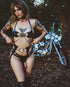 YOUR HIGHNESS Black Wolf Temptation Body Strap with Chains