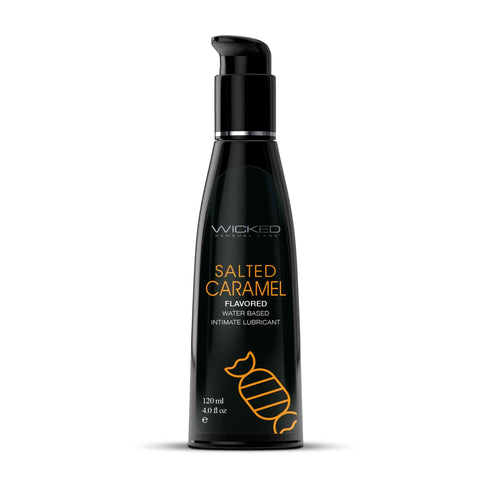 Wicked Aqua Salted Caramel Flavoured Water Based Lubricant - 60 ml