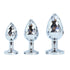 Lovendur DiamondGlow Gem Butt Plug Set of 3