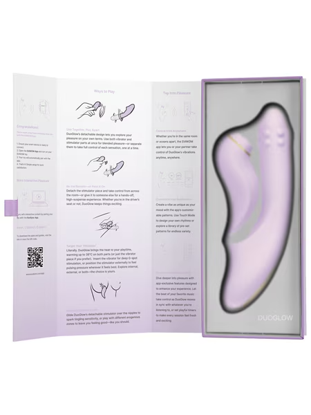 SVAKOM DuoGlow Thrusting Beaded Vibrator with Pulsating Stimulator