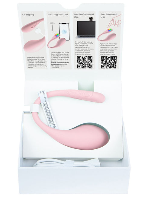 Spot Kiss Me Pink by Kiiroo - App Controlled Wearable Vibrator