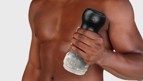 Feel by KIIROO Pocket Stroker Crystal and PowerBlow Combo Clear