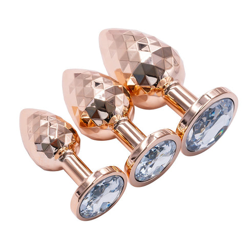 Lovendur DiamondGlow Gem Butt Plug Set of 3