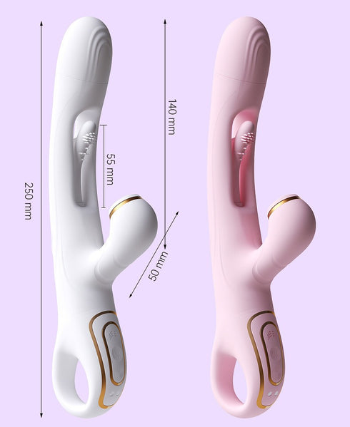 Princess Bloom Triple Stimulation Rabbit Vibrator With Internal Flapper