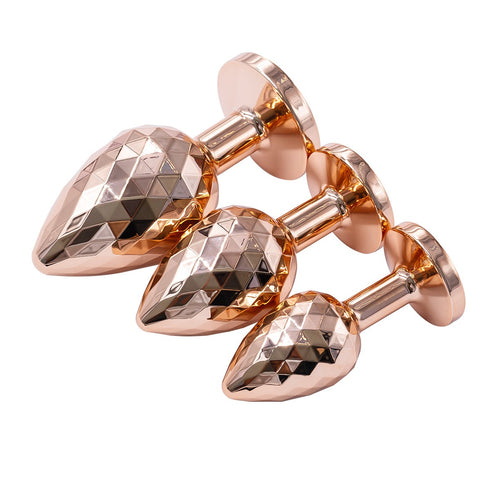 Lovendur DiamondGlow Gem Butt Plug Set of 3