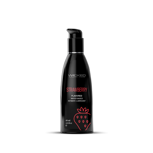 Wicked Strawberry Flavored Water Based Lubricant - 60 ml