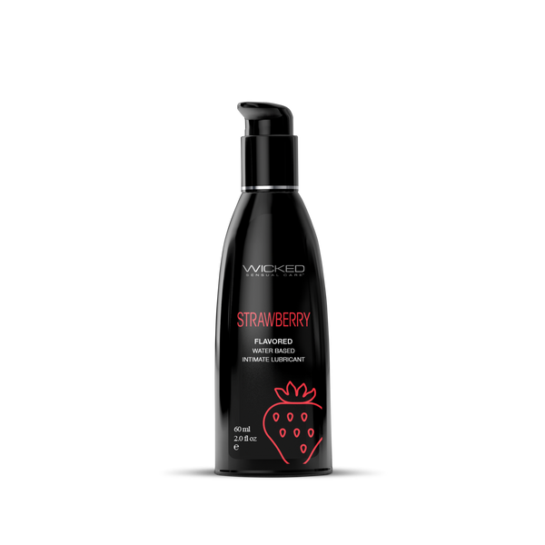 Wicked Strawberry Flavored Water Based Lubricant - 60 ml