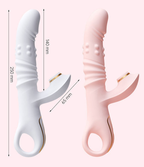 Princess Bloom Dual Pulse Thrusting Bead Heating Rabbit Vibrator