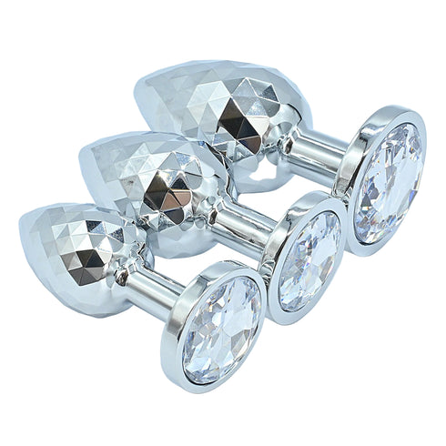 Lovendur DiamondGlow Gem Butt Plug Set of 3