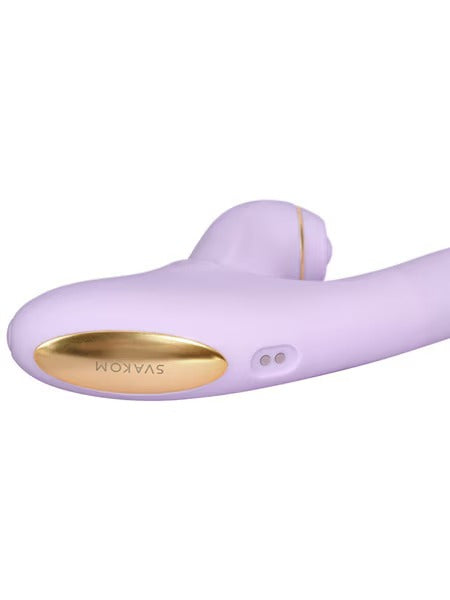 SVAKOM DuoGlow Thrusting Beaded Vibrator with Pulsating Stimulator