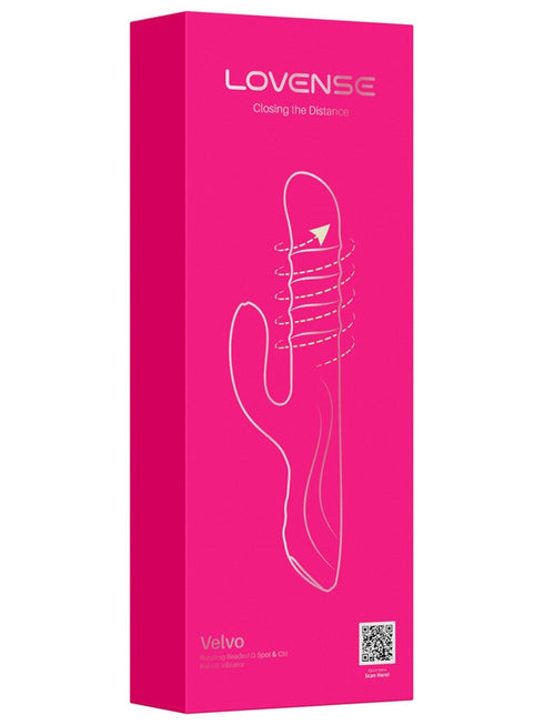 Lovense Velvo App-Controlled Rotating Beaded G-Spot & Clit Rabbit Vibrator