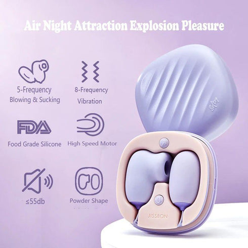 JISSBON Softoy Clit Stimulation Vibrator Egg Nipple Sucking Massager