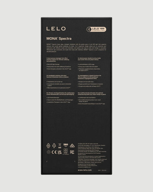 LELO MONA Spectra retail box information and specifications