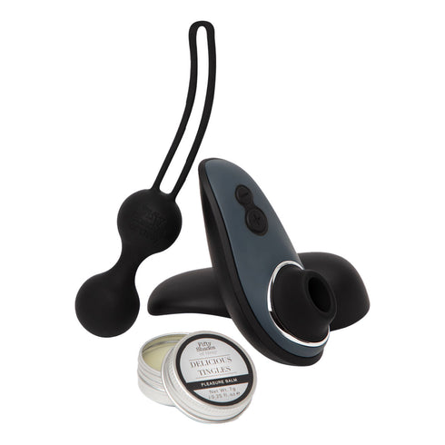 Fifty Shades of Grey x Womanizer Liberty - Desire Blooms Couple’s Kit (3 piece)