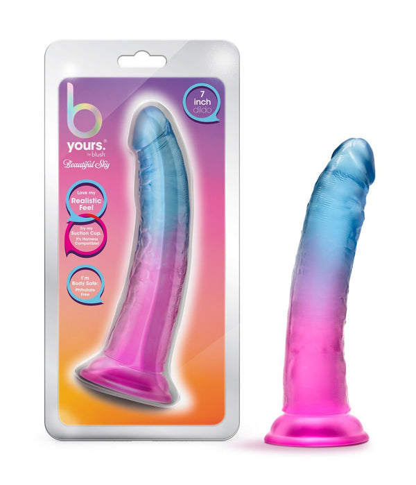 B Yours By Blush - Beautiful Sky Realistic Sunset 7.5 Inch Dildo With Suction Cup Base