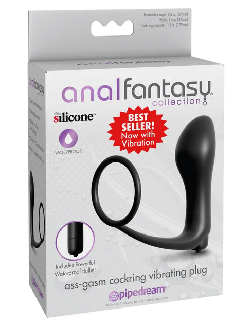 Anal Fantasy Collection - Ass-Gasm Cock Ring Vibrating Plug