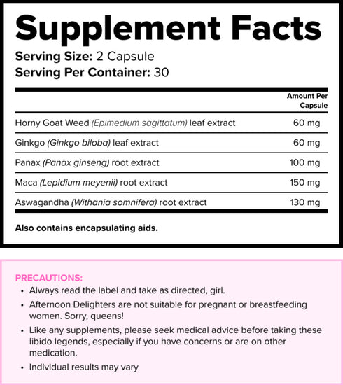 Girls Get Off Afternoon Delighters Libido Supplement