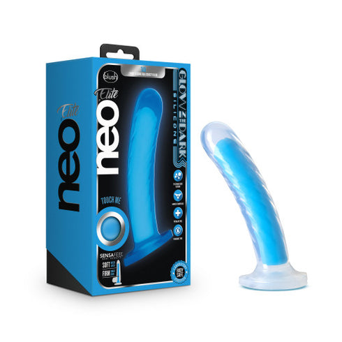 BLUSH Neo Elite Glow in the Dark - Tao 7 inch Silicone Dual Density Dildo
