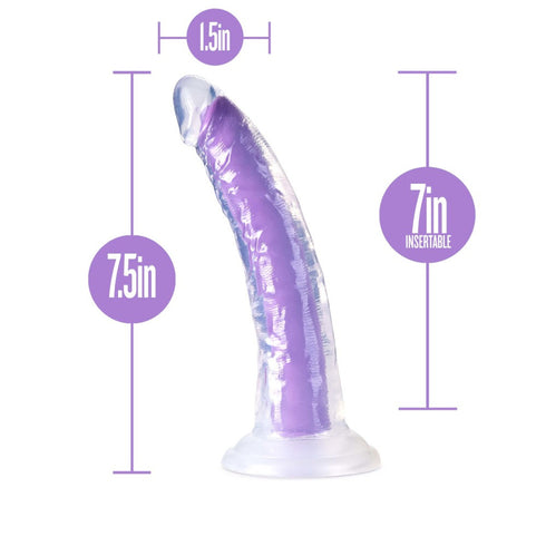 BLUSH Neo Elite Glow in the Dark 7 inch Silicone Dual Density Dildo