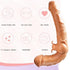 Realistic Double-Ended Vibrating G-Spot Dildo Anal Butt Plug Massager