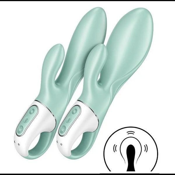Satisfyer Air Pump Bunny Inflatable Rabbit App Vibrator 5+