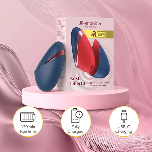 Womanizer Next Liberty - Compact 3D Pleasure Air Clitoral Stimulator