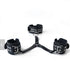 DH Adjustable Backbound Pleasure Collar & Cuffs Harness