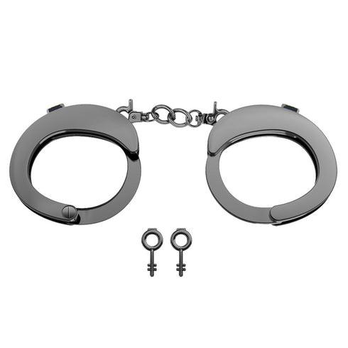 Premium Zinc Alloy Handcuffs - Gun Powder