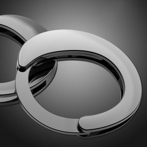 Premium Zinc Alloy Handcuffs - Gun Powder