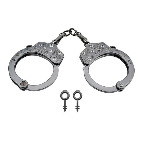 ROOMFUN Premium Handcuffs with Grade A Crystals